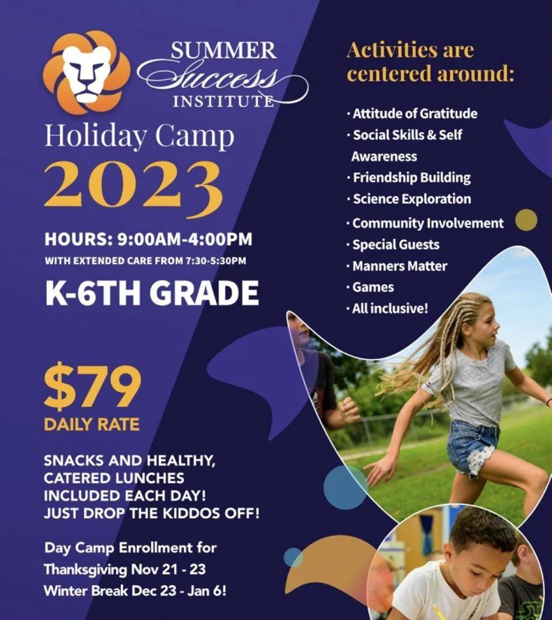 Graphic Design sample — Holiday Camp brochure
